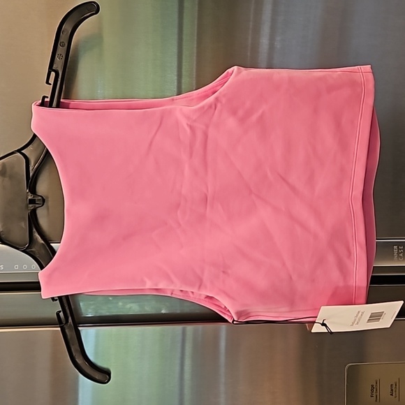 💕GIRLFRIEND COLLECTIVE💕 Bella Scoop Neck Tank Top ~ Bubblegum Pink Small S NWT - Picture 6 of 11